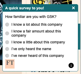 Financial Times Survey