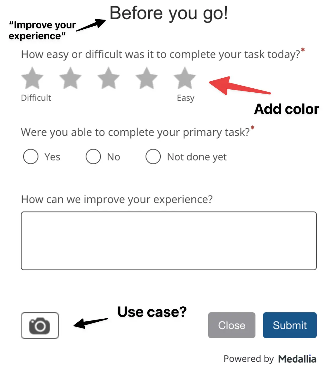 CES survey example OK