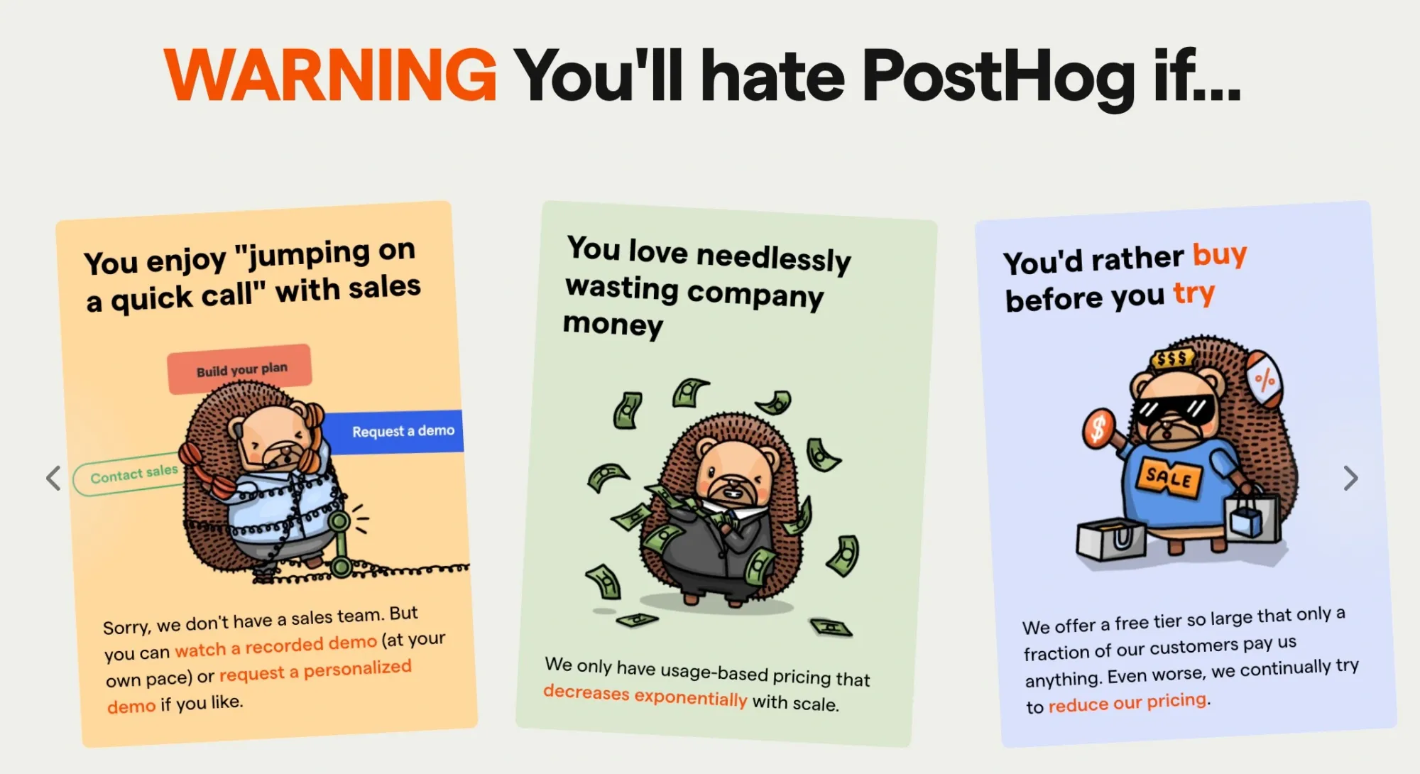 You'll hate PostHog if