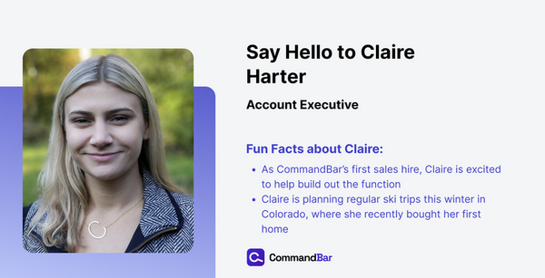Welcoming Claire Harter