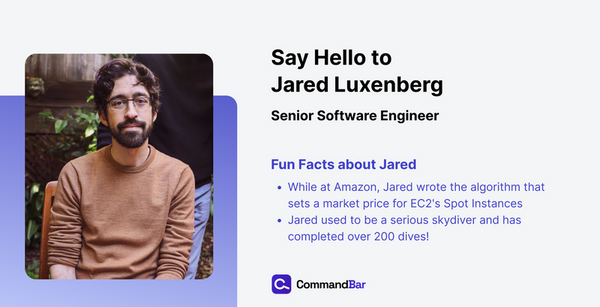 Welcoming Jared Luxenberg