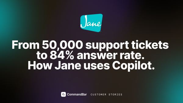 From 50,000 support tickets to 84% answer rate. How Jane uses Copilot.